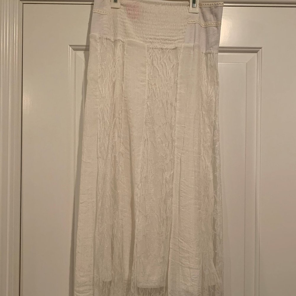 White Lace Maxi Skirt - image 4